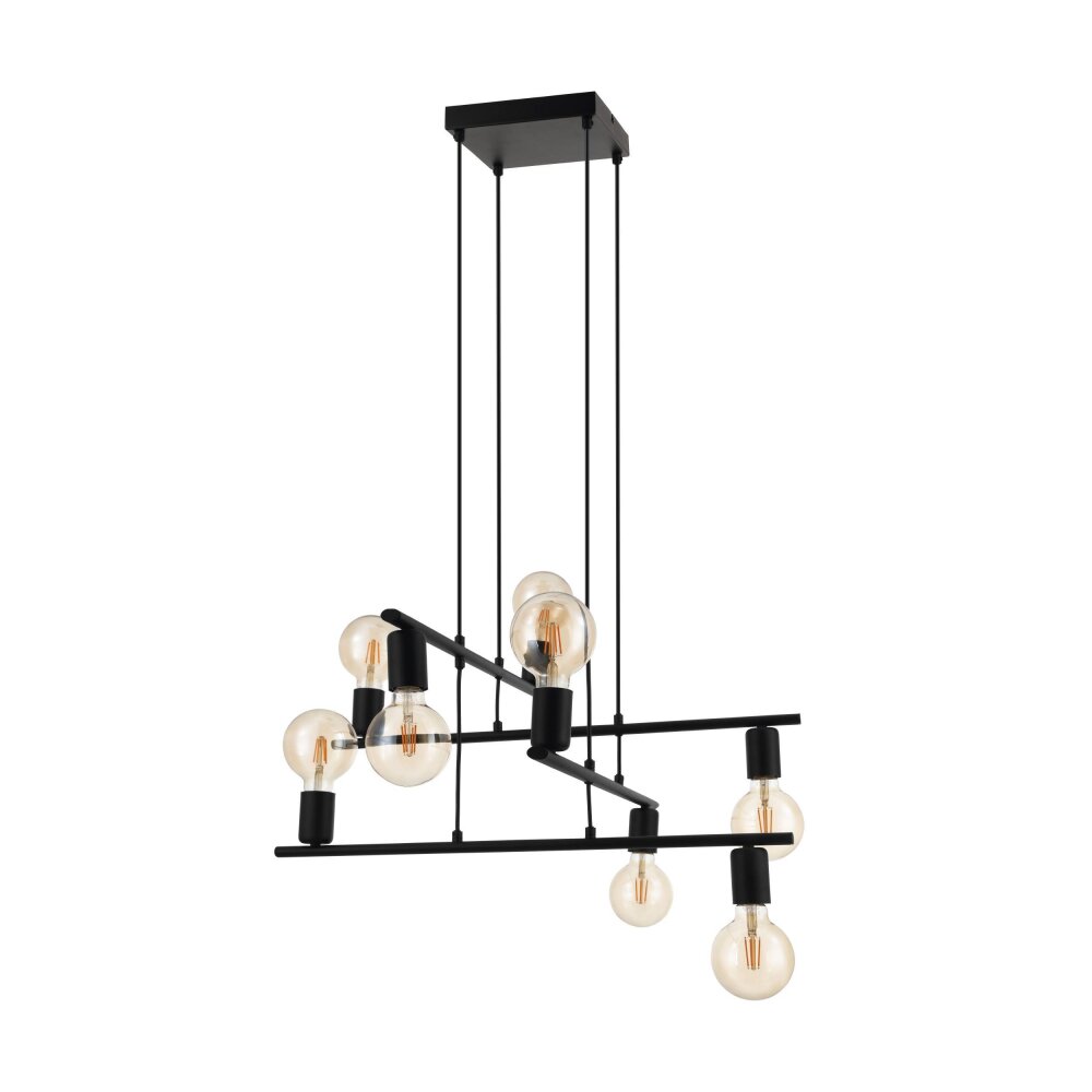 Suspension Eglo MEZZANA Noir, 8 lumières main product photo