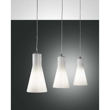 Suspension Fabas Luce DIANA Chrome, 3 lumières