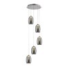 Suspension Brilliant Metropolis LED Chrome, 5 lumières