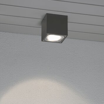 Plafonnier Konstsmide Cesena LED Anthracite, Gris, 1 lumière