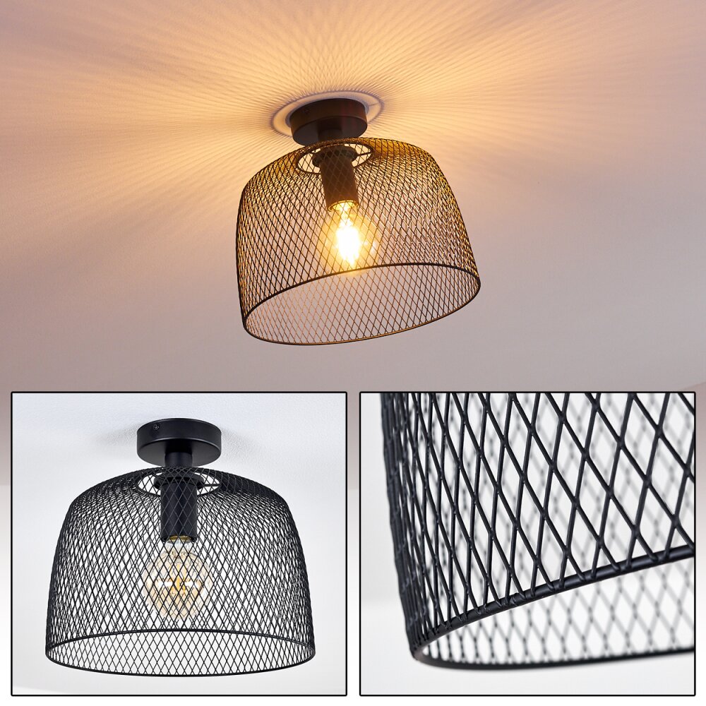 Plafonnier Moholm Noir, 1 lumière main product photo