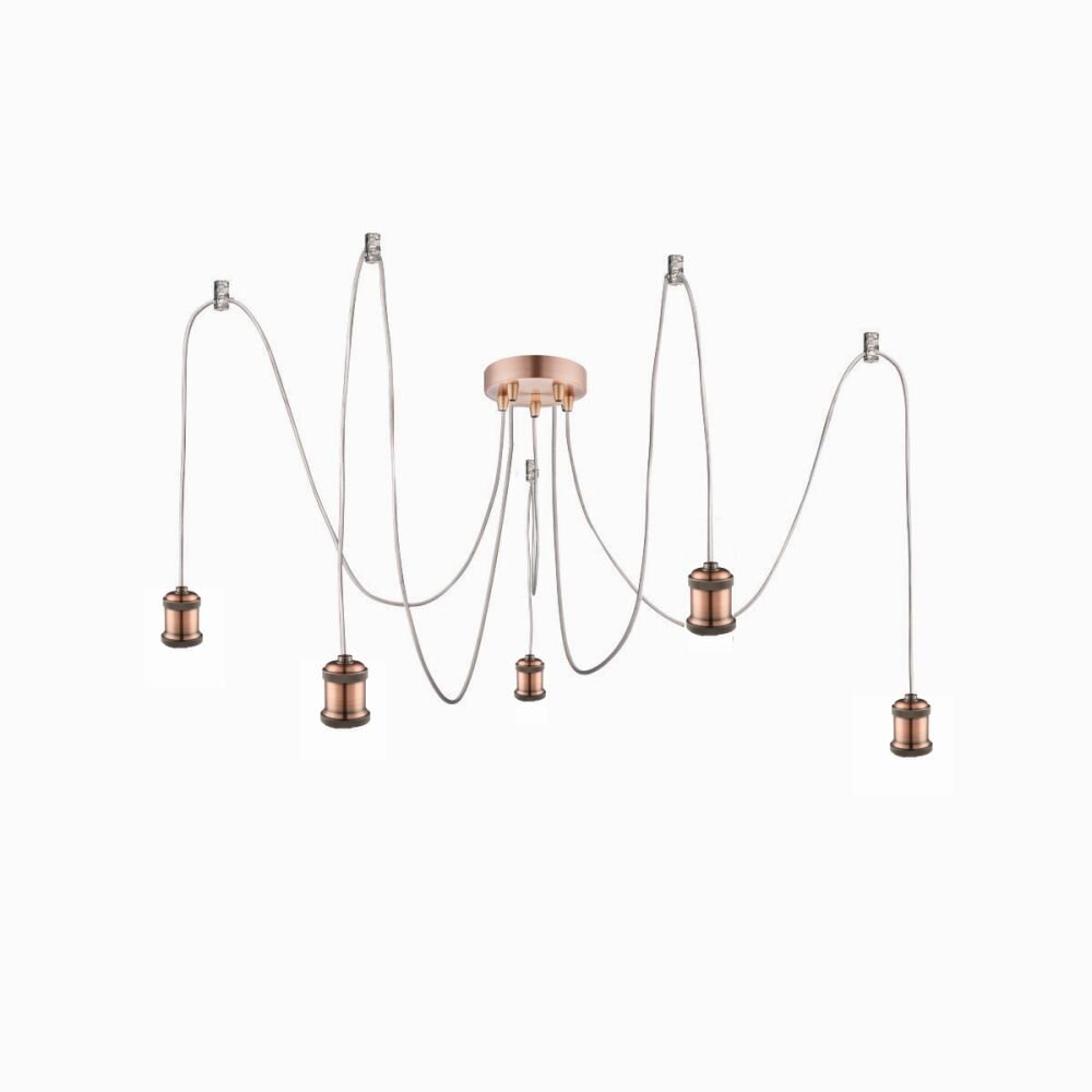 Suspension Globo OLIVER Cuivre, 5 lumières main product photo
