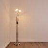 Lampadaire Gulkana LED Nickel mat, 2 lumières