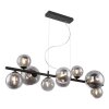 Suspension Globo JONDA LED Noir, 9 lumières Suspension Globo JONDA LED Noir, 9 lumières