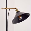 Lampadaire Gudem Noir doré, 1 lumière