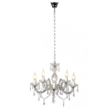 Lustre Lucide ARABESQUE Blanc, 5 lumières