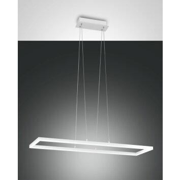 Suspension Fabas Luce Bard LED Blanc, 1 lumière