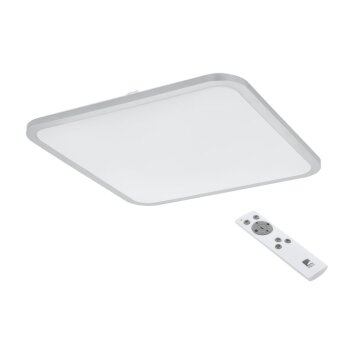 Plafonnier EGLO COGOLETO LED Argenté, Blanc, 1 lumière, Télécommandes