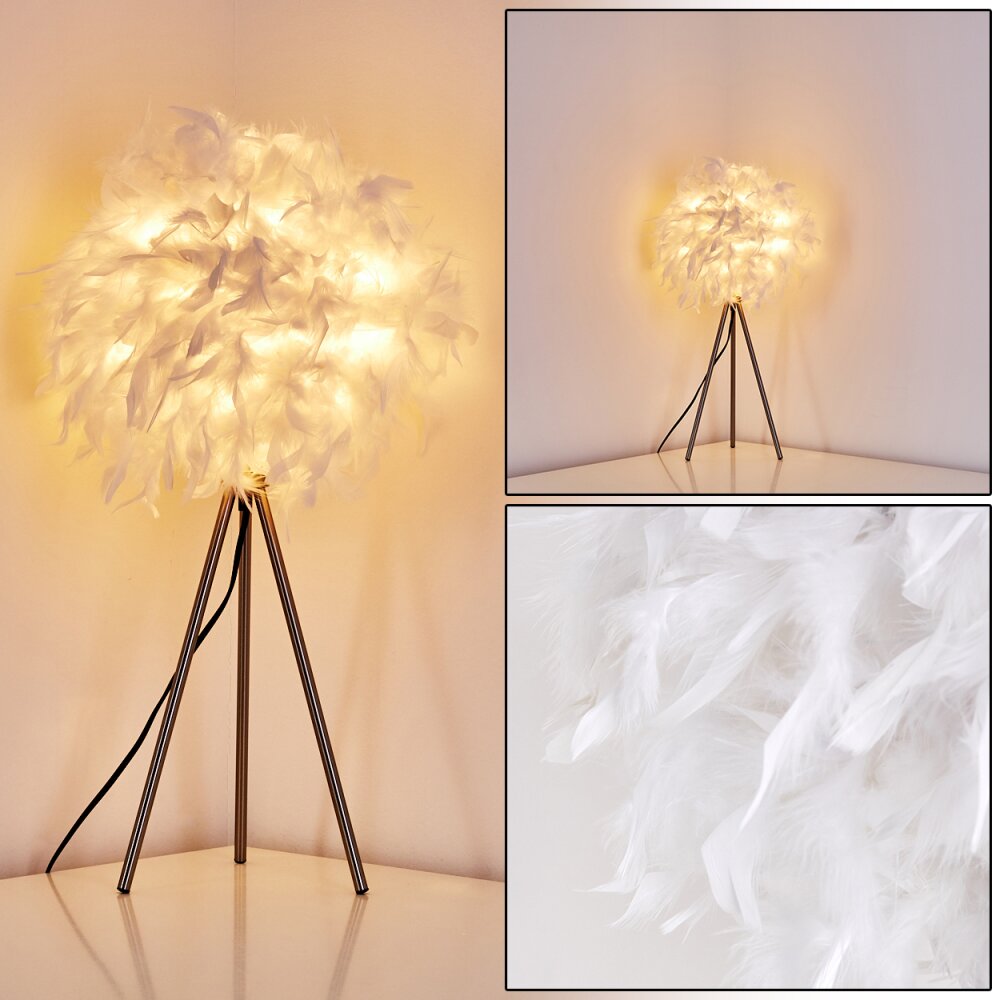 Lampe à poser Skaulo Nickel mat, 1 lumière main product photo