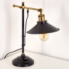 Lampe à poser Gudem Noir doré, 1 lumière