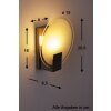 Applique murale Brilliant Sonian Acier inoxydable, Transparent, Blanc, 1 lumière