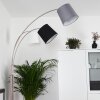 Lampadaire Bernardino Nickel mat, 3 lumières