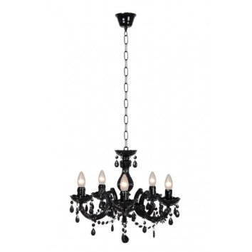 Lustre Lucide ARABESQUE Noir, 5 lumières