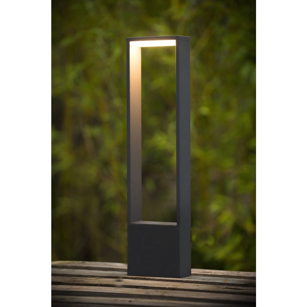 Borne d'éclairage Lucide GOA LED Anthracite, 1 lumière main product photo