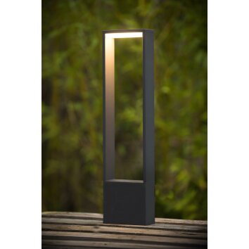 Borne d'éclairage Lucide GOA LED Anthracite, 1 lumière