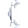 Spot Globo LORD Chrome, Acier inoxydable, 2 lumières