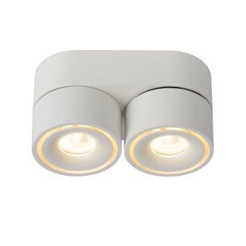 Plafonnier Lucide YUMIKO LED Blanc, 2 lumières