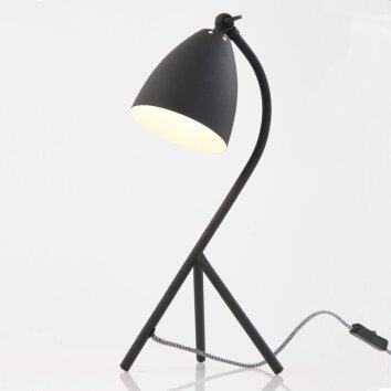 Lampe à poser Steinhauer Mexlite Noir, 1 lumière