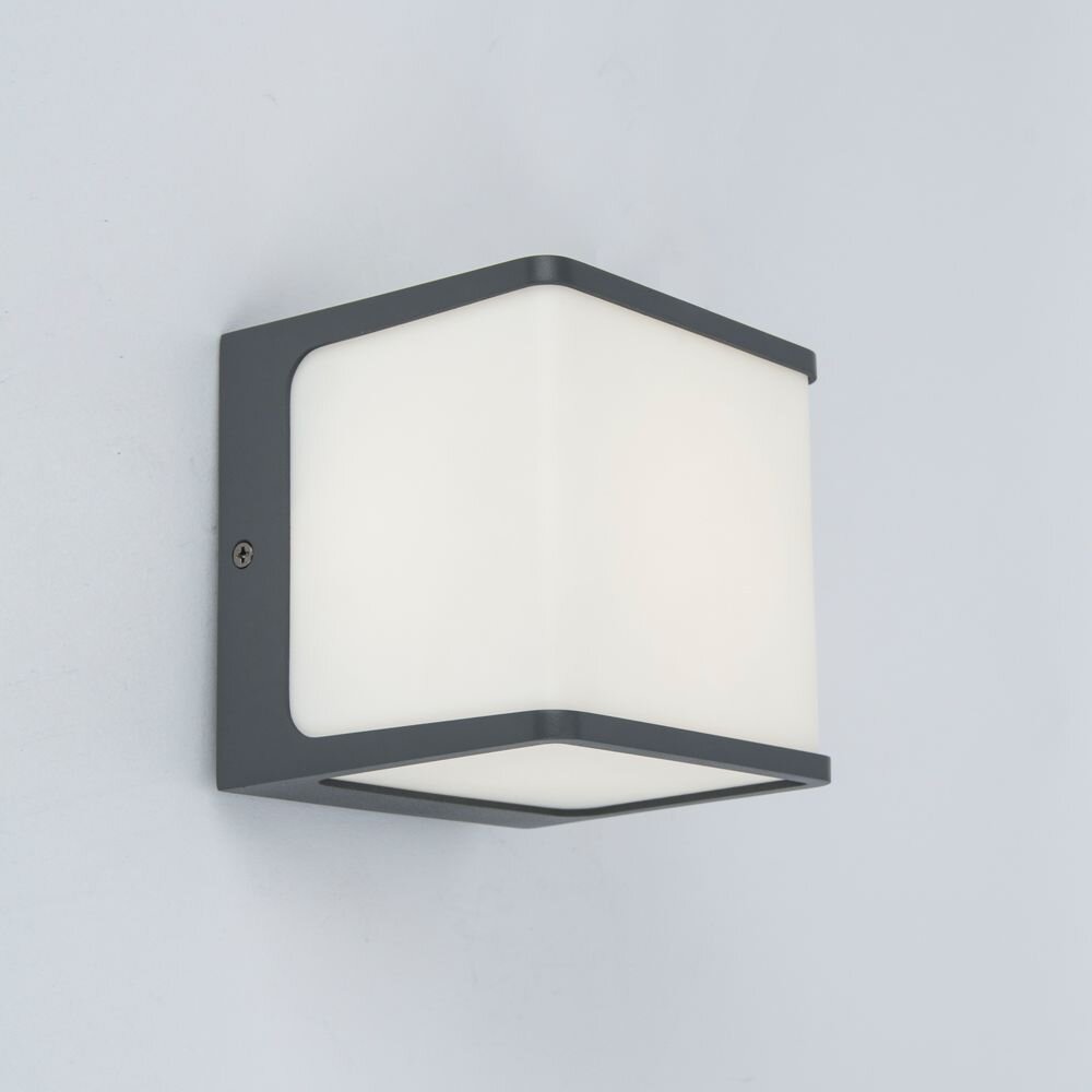 Applique murale d'extérieur Lutec TELIN Anthracite, 1 lumière main product photo