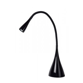 Lampe de bureau Lucide ZOZT LED Noir, 1 lumière