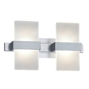 Applique murale Trio Platon LED Aluminium, 2 lumières