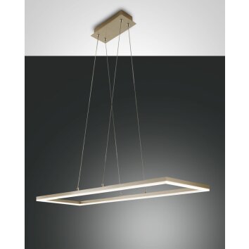 Suspension Fabas Luce Bard LED Or, 1 lumière