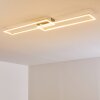 Plafonnier Ceva LED Argenté, 2 lumières, Télécommandes