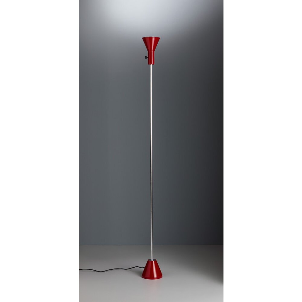 ES 57 LED Tecnolumen Projecteur Chrome, Rouge, 1 lumière main product photo