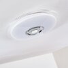 Plafonnier Haderup LED Chrome, Blanc, 1 lumière, Télécommandes, Changeur de couleurs