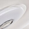 Plafonnier Haderup LED Chrome, Blanc, 1 lumière, Télécommandes, Changeur de couleurs