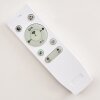 Plafonnier Haderup LED Chrome, Blanc, 1 lumière, Télécommandes, Changeur de couleurs