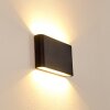 Applique murale d'extérieur Marsh LED Noir, 2 lumières