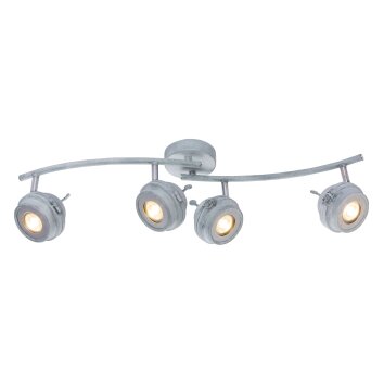 Plafonnier Globo MYCAH LED Gris, 4 lumières