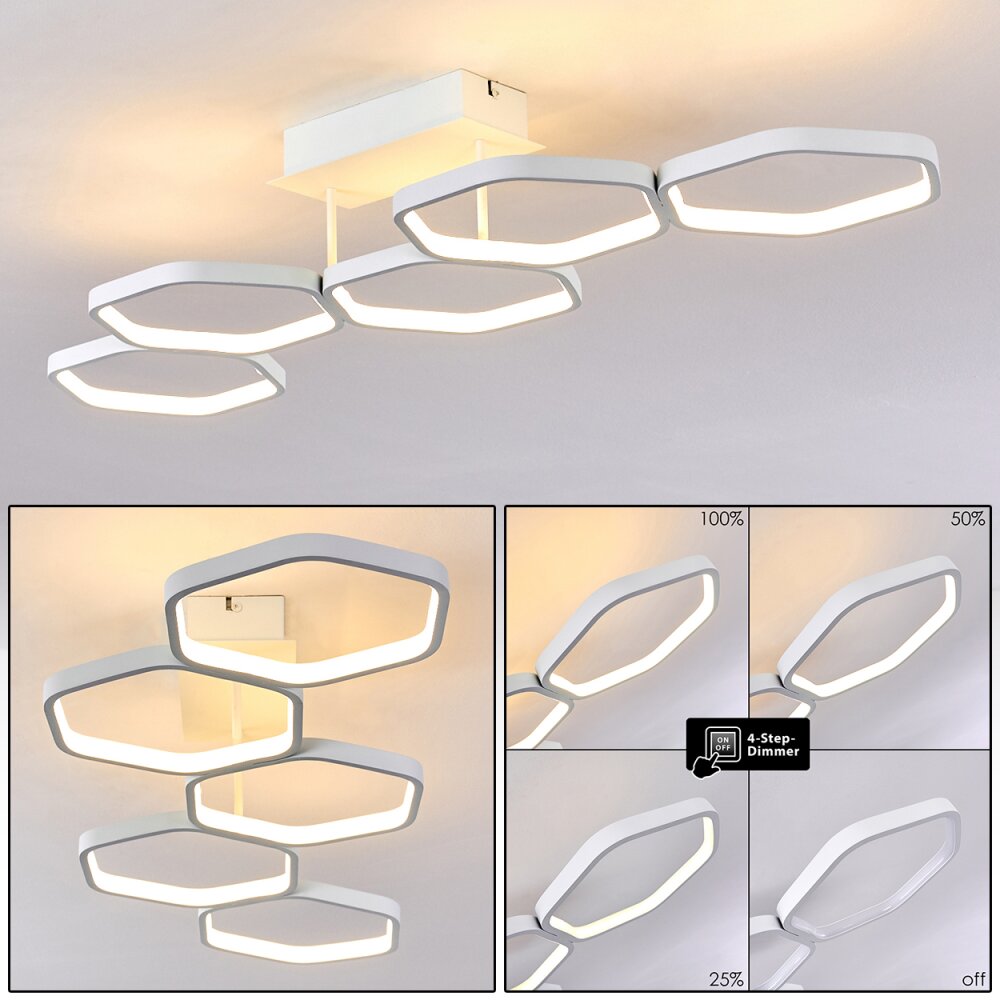 Plafonnier Halmstad LED Blanc, 1 lumière main product photo