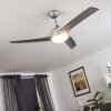 Ventilateur de plafond Sanford Argenté, 1 lumière, Télécommandes