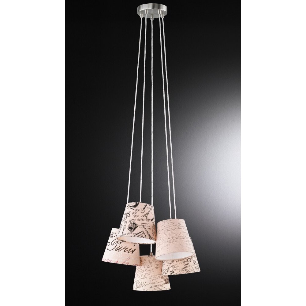 Lampe pendante Honsel Multi Chrome, 5 lumières main product photo