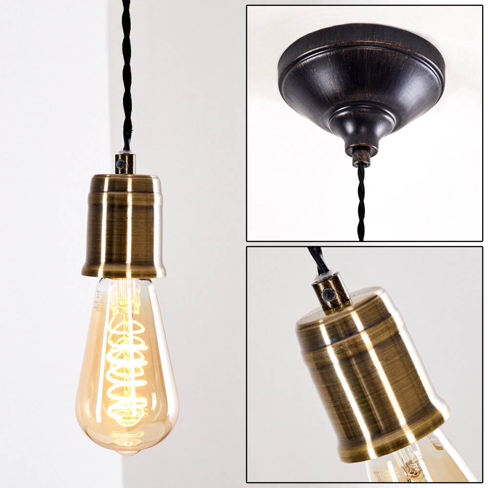 Suspension Lemone Noir doré, 1 lumière main product photo