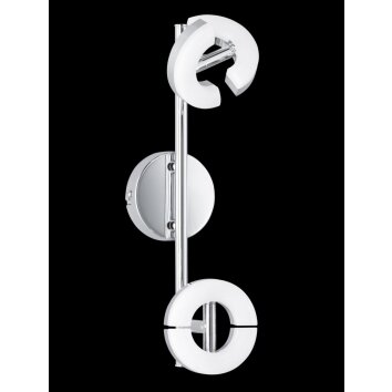 Donut Honsel Plafonnier LED Chrome, 2 lumières