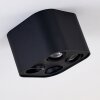 Plafonnier Baishan Noir, 4 lumières