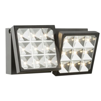Applique murale d'extérieur Globo LED Anthracite, 1 lumière
