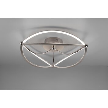 Plafonnier Trio Charivari LED Nickel mat, 1 lumière
