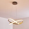 Suspension Pitasch LED Nickel mat, 1 lumière