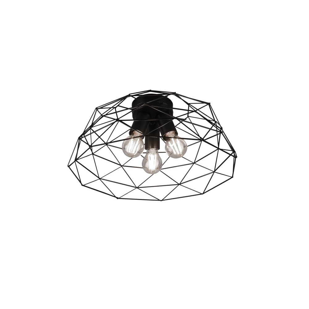 Plafonnier Reality Haval Noir, 3 lumières main product photo