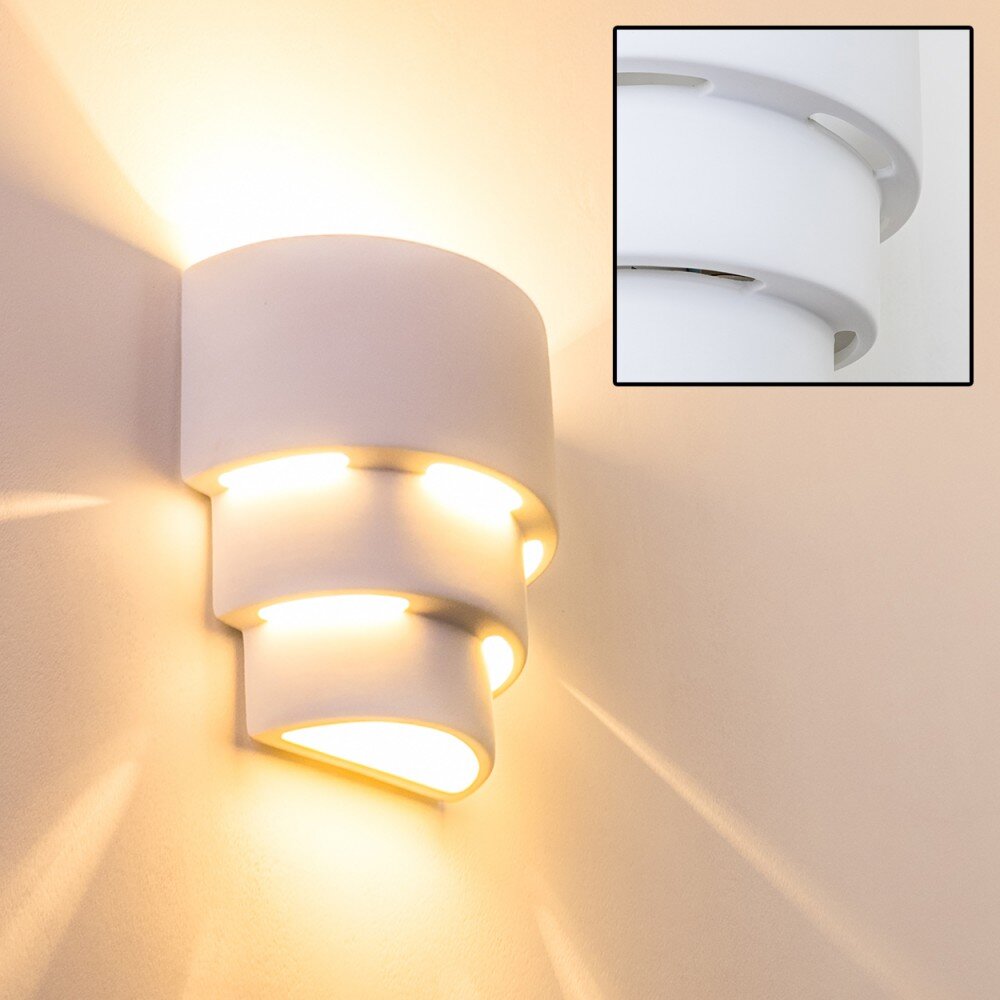 Applique murale Karatschi Blanc, 1 lumière main product photo