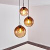 Suspension Degevos Brun, 3 lumières Suspension Degevos Brun, 3 lumières