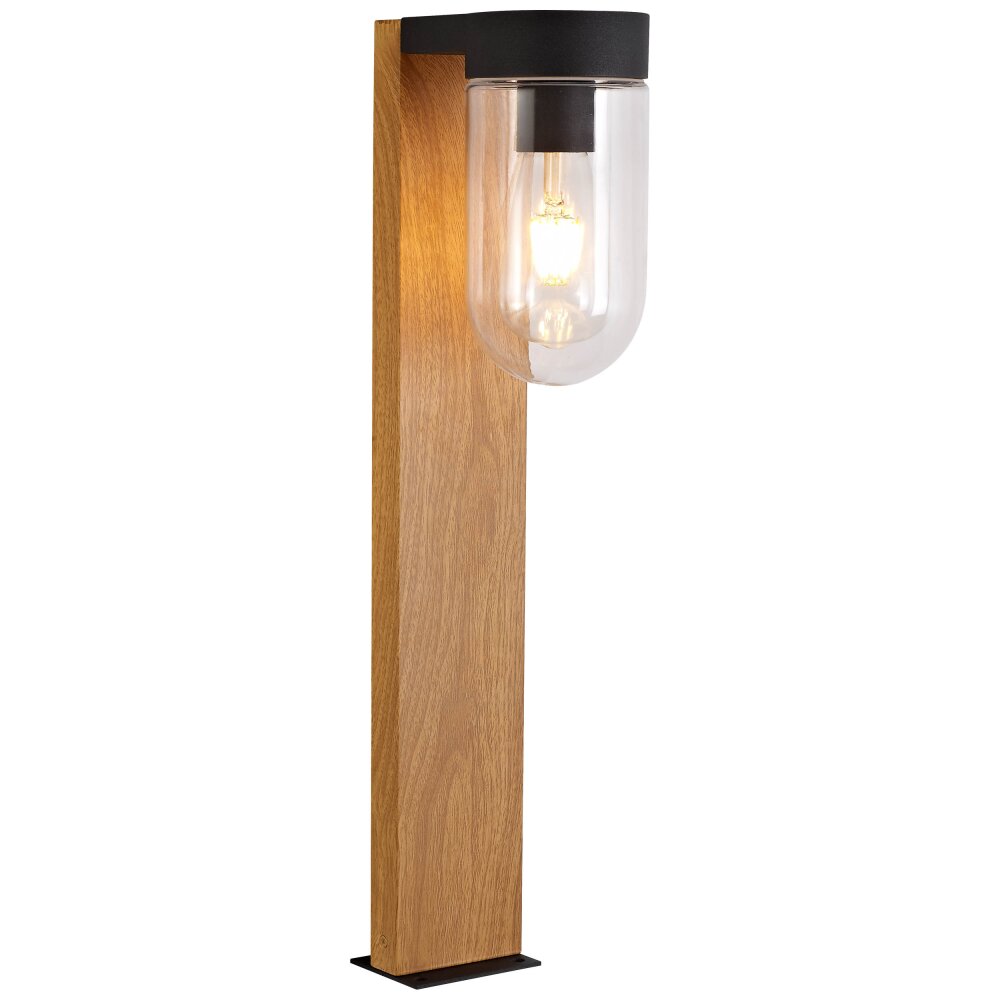 Borne lumineuse Brilliant Cabar Bois foncé, Noir, 1 lumière main product photo