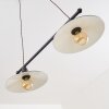 Suspension Nibyn Beige, Brun foncé, 2 lumières