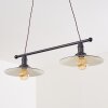 Suspension Nibyn Beige, Brun foncé, 2 lumières