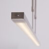 Suspension Steinhauer Zelena LED Acier inoxydable, 3 lumières