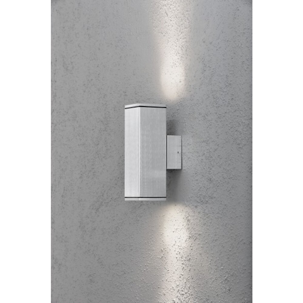 Applique murale Konstsmide Monza Aluminium, 2 lumières main product photo